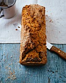 Quick wholemeal bread with buttermilk and flax seeds
