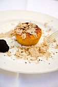 Tortino di patate con tartufo nero (potato cake with black truffles, Italy)