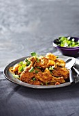 Oven-roasted chicken curry