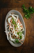 Fennel and carrot coleslaw