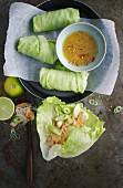 Summer rolls with a ginger dip