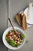 White bean salad with tomatoes