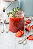 Strawberry jam with rosemary