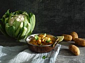 Cauliflower and potato curry