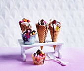 Smash and grab ice-cream cones