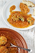 Tagine with fish nuggets