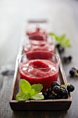 Summer dream smoothies made with redcurrants