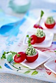 Stuffed radishes with herb butter