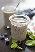 Blueberry smoothie with spinach