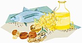 An illustration of omega 3 fatty acids