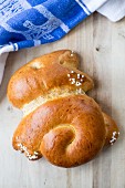 Easter bread with sugar nibs