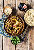 Lamb tagine with chermoula and figs