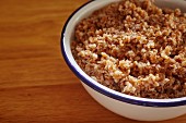 A bowl of cooked bulgur wheat