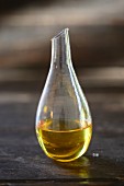 Agave syrup in a small glass carafe
