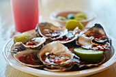 Oysters with spicy sauce