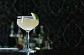 A Margarita cocktail on a bar