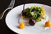 Beet salad with goat's cheese mousse