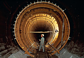 Section of tunnel of SPS accelerator,CERN