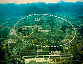 Aerial photo of CERN site,Geneva