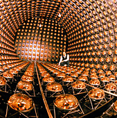 Neutrino detector tank at Los Alamos MPF