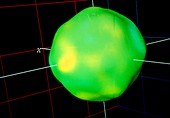 Atomic nuclei fusing to form gold