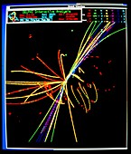 Three-jet collision event in DELPHI,CERN