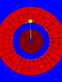 W particle event in ZEUS detector,DESY