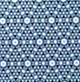 Atomic surface of a silicon crystal