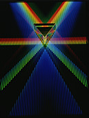 Multiple refraction and reflection from prism