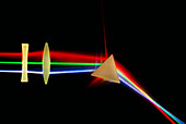 Refraction of light by lenses & a prism