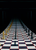 Infinite image of a chessboard