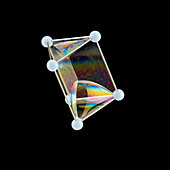 Soap bubbles on a triangular prism frame