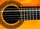 Guitar string vibrating