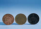 Coins of various ages