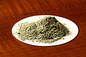 Iron and sulphur powders mixed
