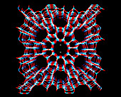 Molecular computer graphic of a zeolite