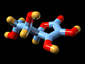 Vitamin C,molecular model