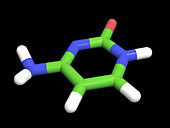Computer artwork of a cytosine molecule