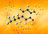 Dopamine neurotransmitter molecule