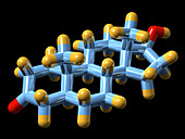 DHT hormone,molecular model