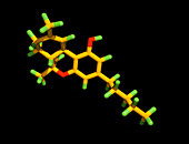 THC cannabis drug molecule