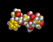 Docetaxel anti-cancer drug molecule