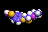 Beta-blocker drug molecule