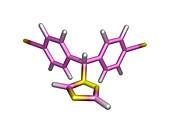 Letrozole chemotherapy drug molecule