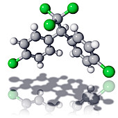 DDT pesticide molecule