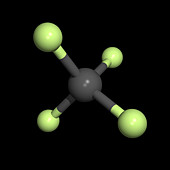 Tetrafluoromethane molecule