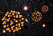 Buckyball (C60) molecules in space