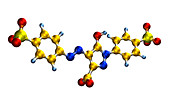 Tartrazine food colouring molecule