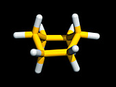 Computer graphic of the boat form of cyclohexane