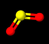 Sulphur dioxode molecule